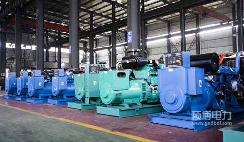 中国水电基础局有限公司购买450KW上柴广西顶博发电机组制造