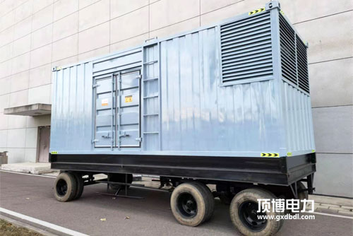 防雨四轮拖车式150kw移动广西顶博发电机组制造