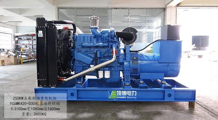 250kw玉柴广西顶博发电机组制造